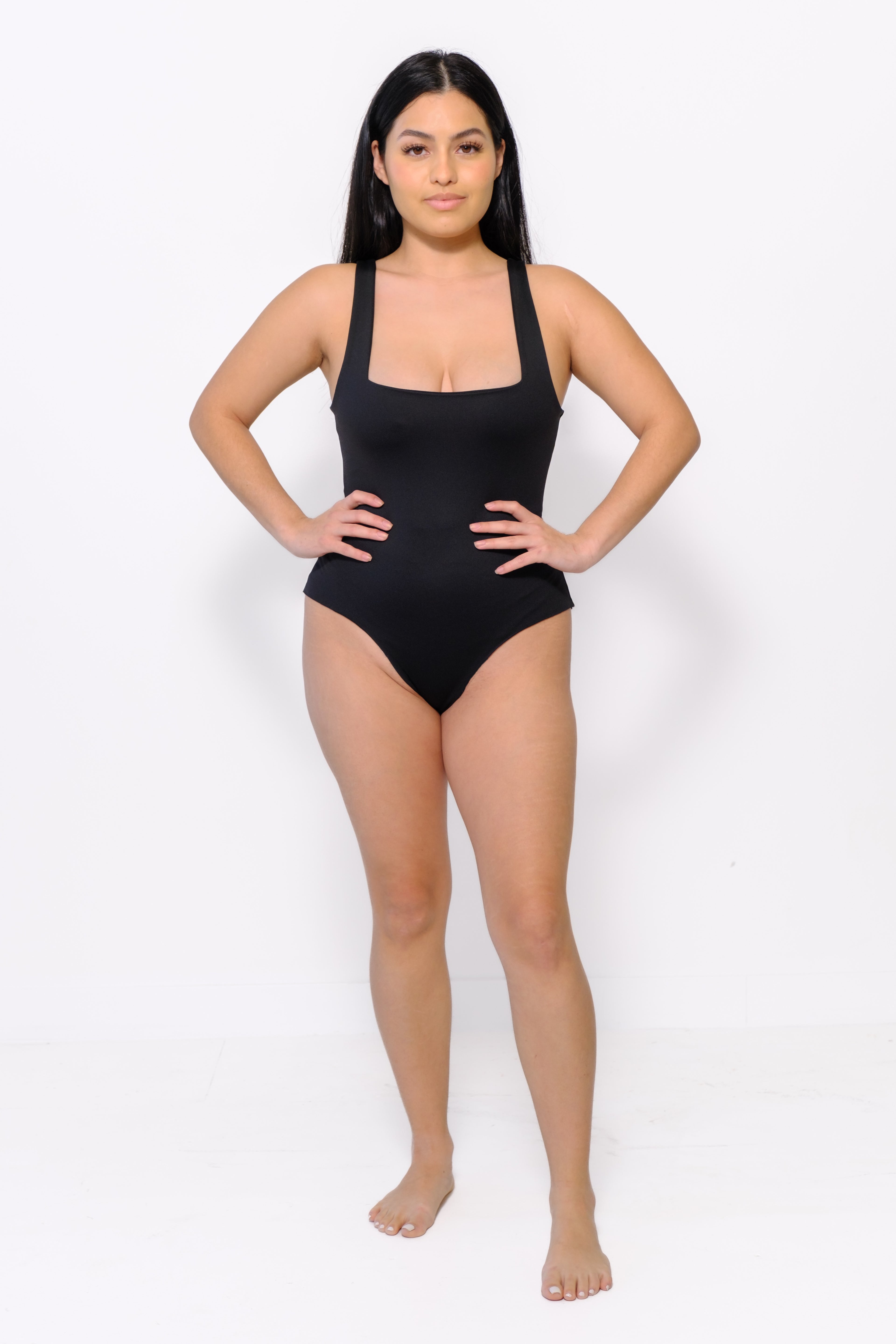 Reversible Seamless Bodysuit - Black