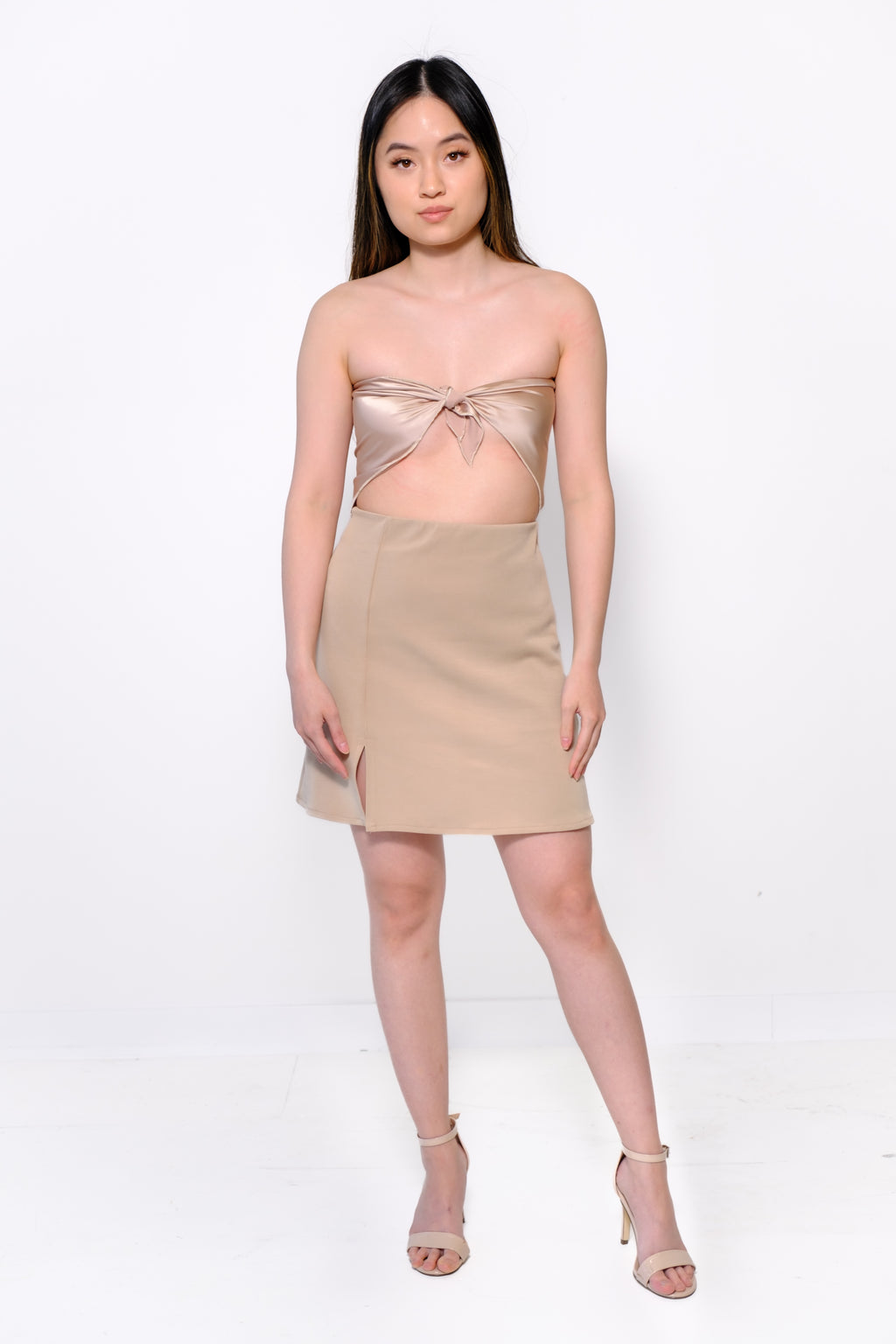 A-line Skirt - Beige